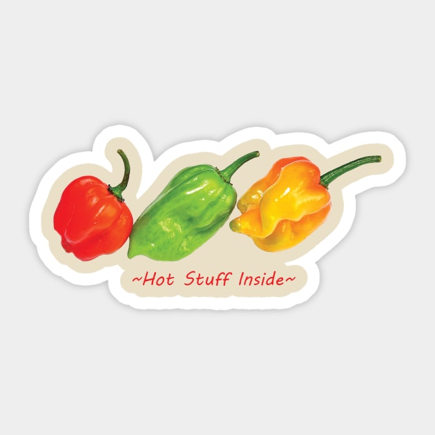 Hot Stuff Dark Sticker by pasnthroo